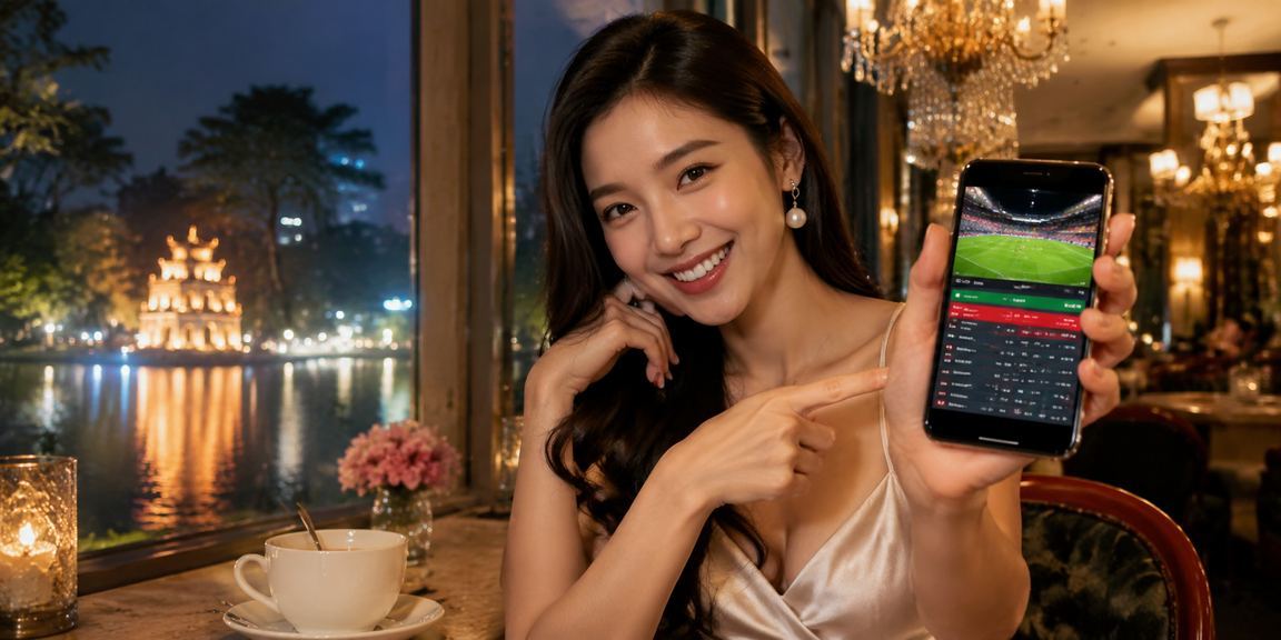 Người dùng tại Hà Nội đăng nhập tài khoản xsxmb trên điện thoại bên tách cà phê